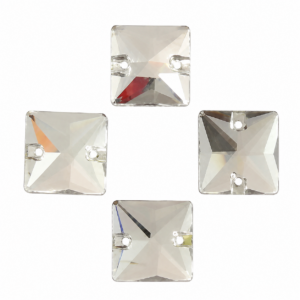 Aufnähstein SoftDance® Crystal Square  14x14