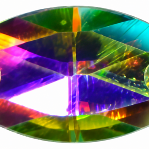 Aufnähstein SoftDance® Crystal AB Horse Eye